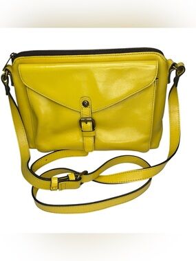 Patricia Nash Avellino Yellow Leather Crossbody